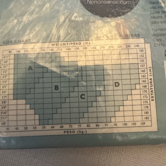 TWO pair of NEW No-Nonsense Ultra Sheer and Great Shapes Panty Hose Size C - Picture 10 of 10